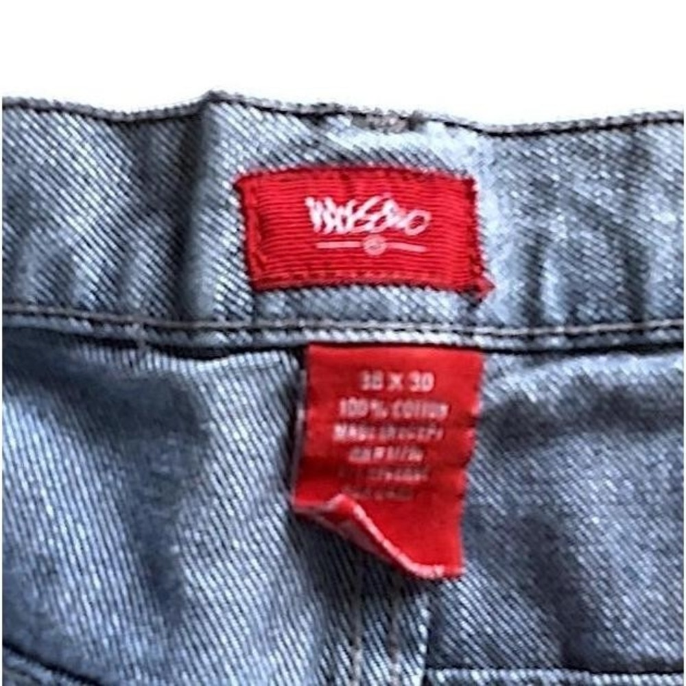 Mossimo Supply Co Mens Straight Leg Light Wash Blue Denim Jeans 38x30 Cotton - Picture 5 of 5